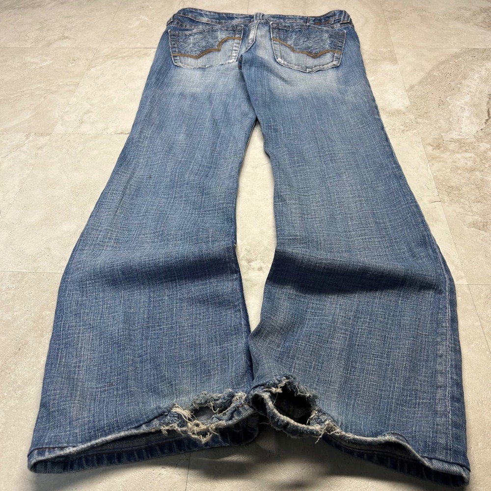 Big Star Casey Low Rise Bootcut Flare Jeans Blue Women Size 10 30L Y2K Style